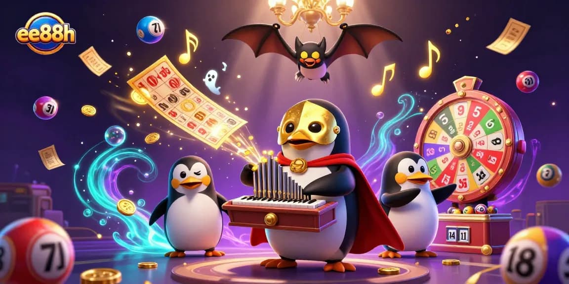 Experience the excitement of ee88h as a cartoon penguin plays a pipe organ, showering gold coins.