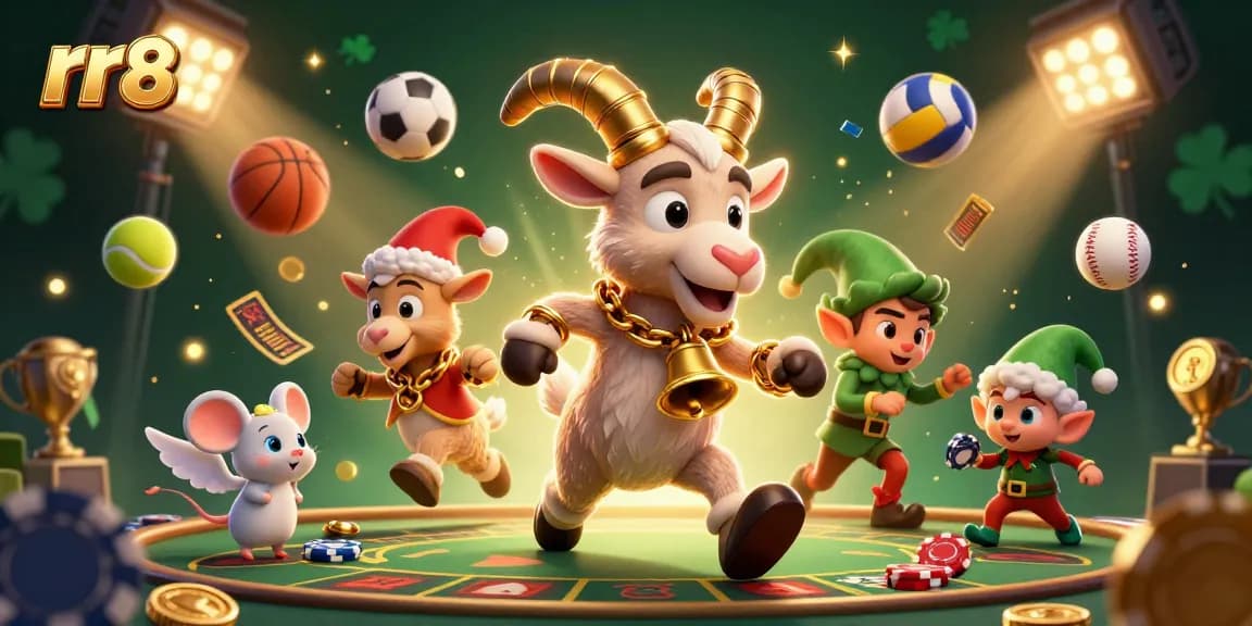 Win big with rr 88 in a vibrant holiday casino scene filled with festive excitement and playful chaos.