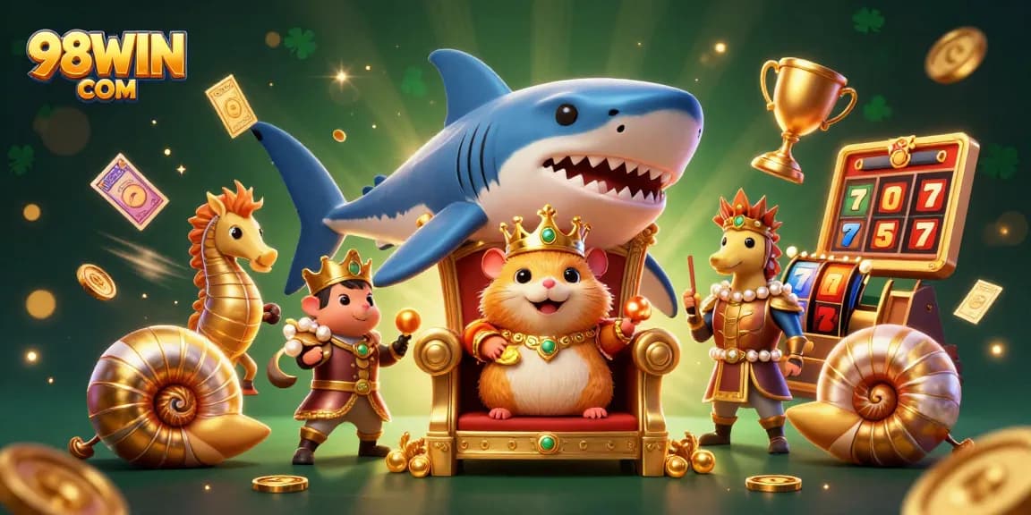 Experience thrilling jackpots with 98WIN COM's vibrant slots scene featuring beloved characters and exciting game elements.