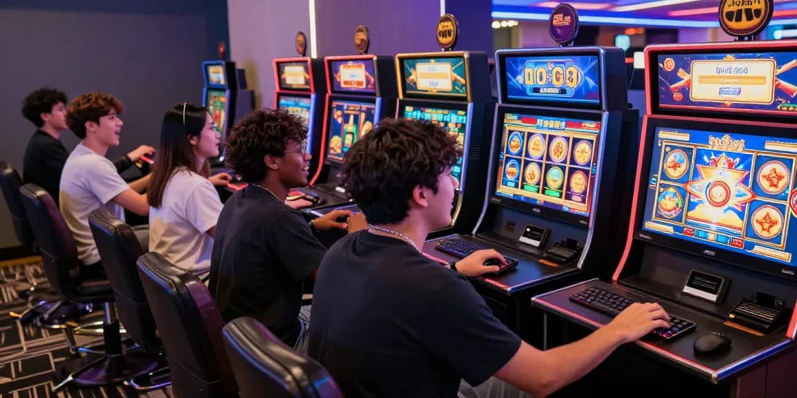 Players experiencing the excitement of a situs gacor with vibrant slot games and seamless transactions.