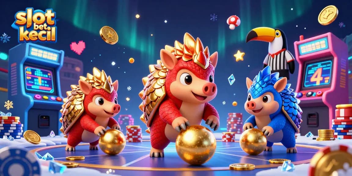 Experience the excitement of slot bet kecil with these vibrant game characters in action.