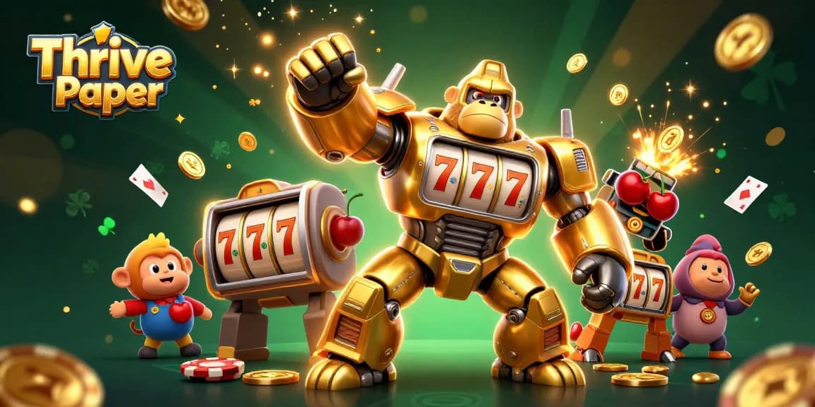 Thrive Paper entertains players with a lively casino mech and jackpot visuals.