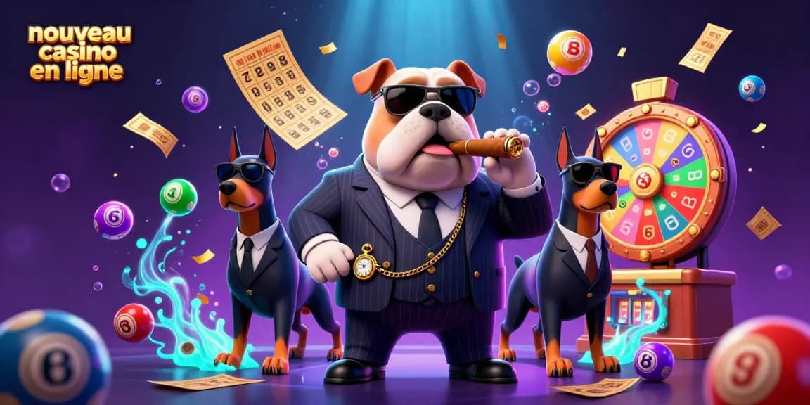 Rejoignez l'excitation du nouveau casino en ligne avec des personnages dynamiques et des éléments de loterie vibrants.