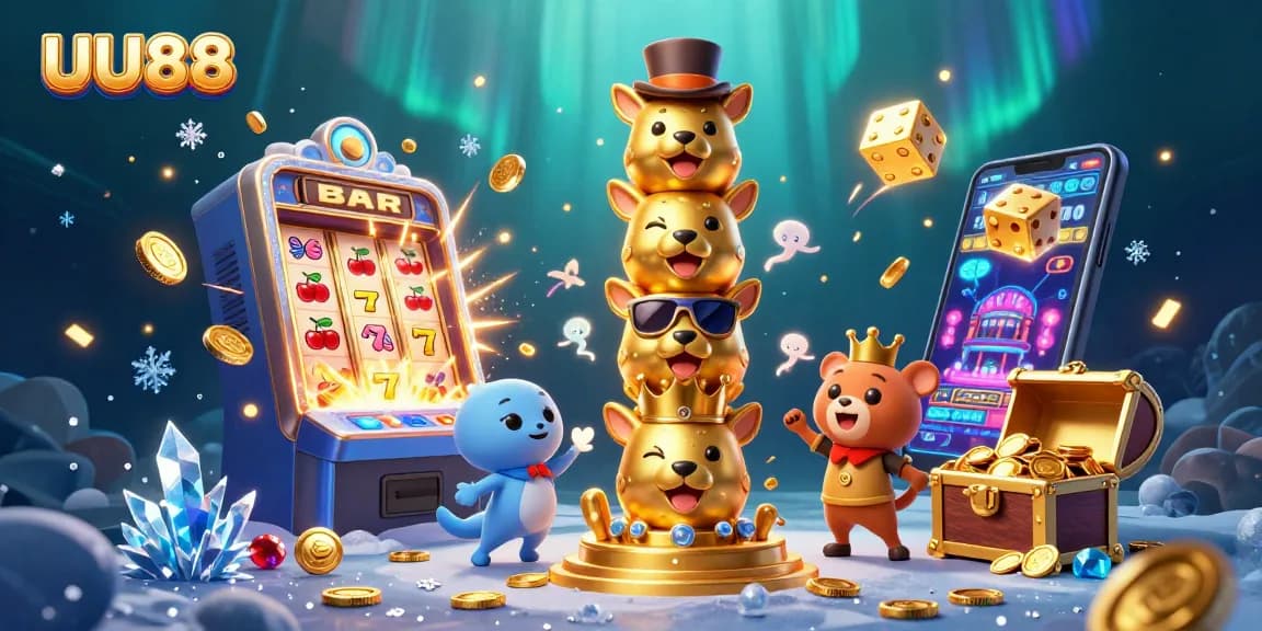 Experience the thrilling jackpot excitement at UU88 with engaging 3D casino elements and vibrant gameplay.