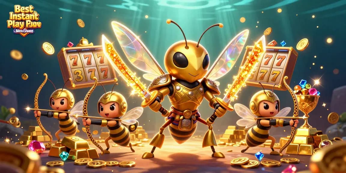 Engage in the adventure of the Best Instant Play Online Casinos with vibrant gaming action and dynamic 3D elements.