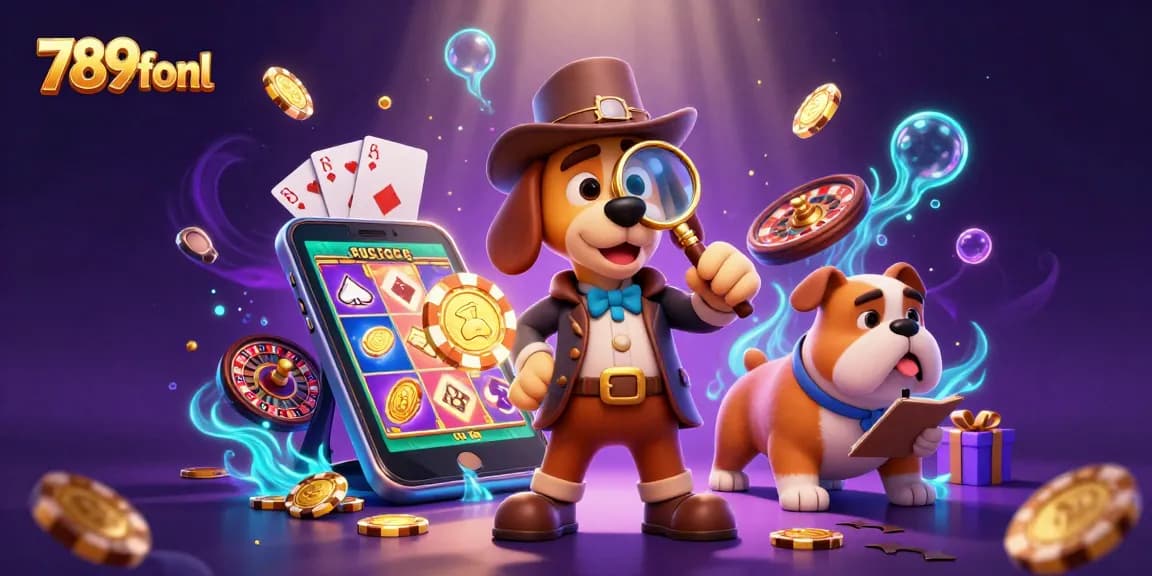 Experience the thrill of gambling with 789fonl's vibrant casino art, showcasing games and treasures.