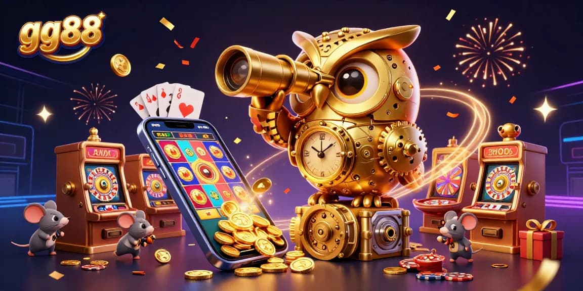 Spin colorful slots and win big with gg88 in this vibrant casino scene.