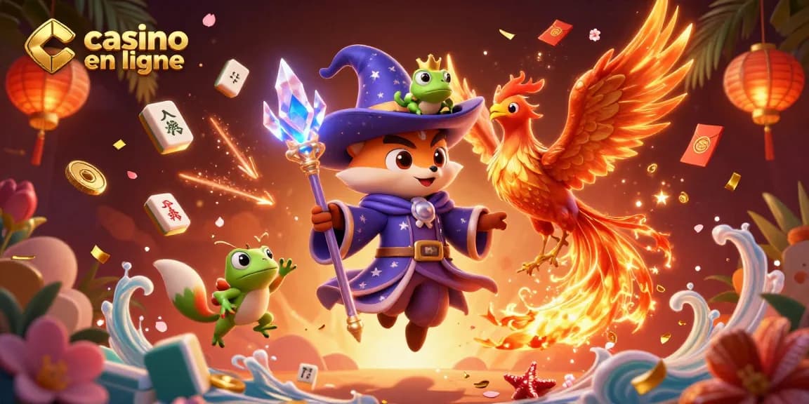 Gagnez aux machines à sous dans un casino en ligne vibrant avec des personnages enchanteurs.