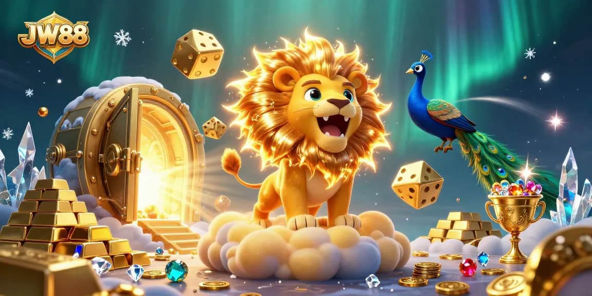 JW88's vibrant casino experience featuring dynamic 3D elements for an exhilarating gaming adventure
