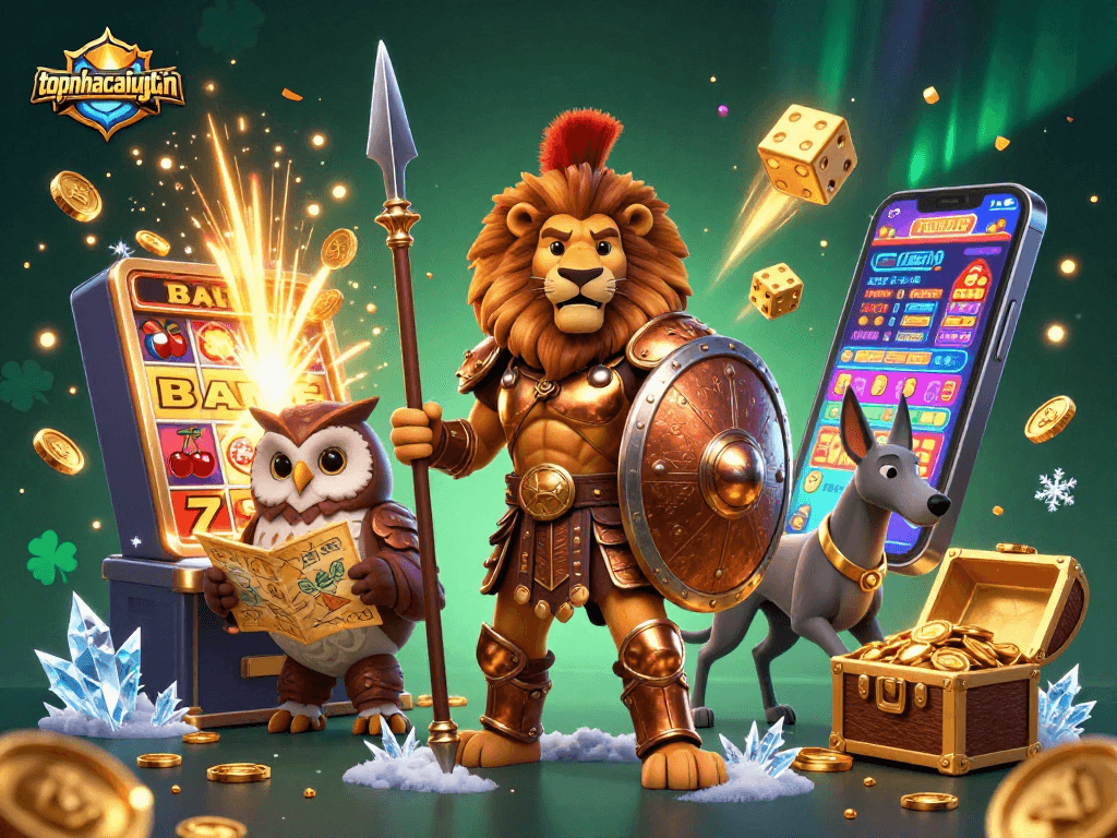 Experience thrilling moments in topnhacaiuytinn with an exciting jackpot explosion scene and vibrant gaming elements.