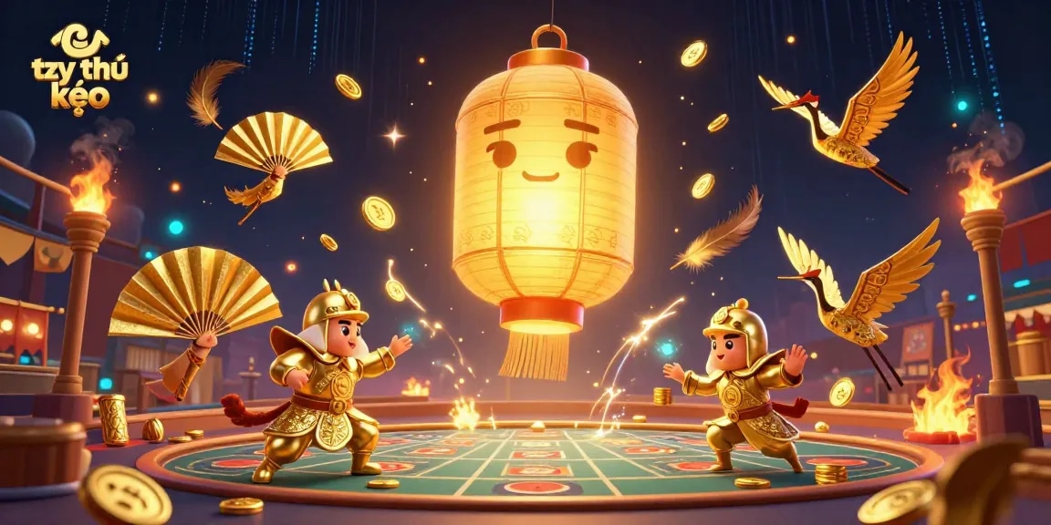 Engage in tỷ lệ kèo sports betting excitement with a vibrant 3D scene showing dynamic characters and elements.
