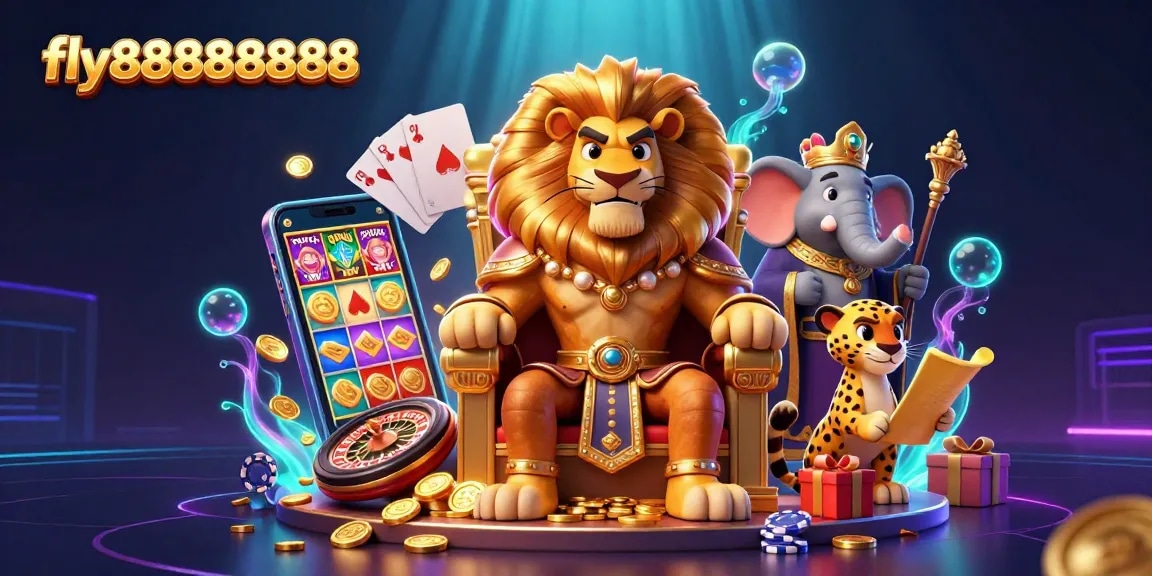 Experience the thrill of gaming at fly88888888 with exciting slot reels and enticing casino elements.