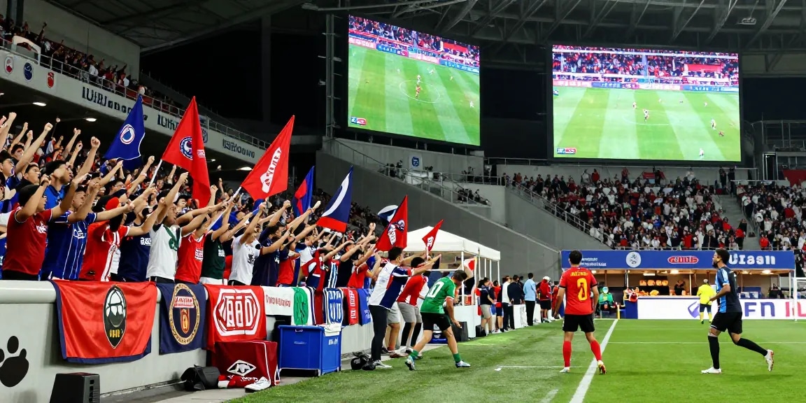 مشجعو كورة لايف يشجعون فرقهم في مباراة حماسية بالاستاد