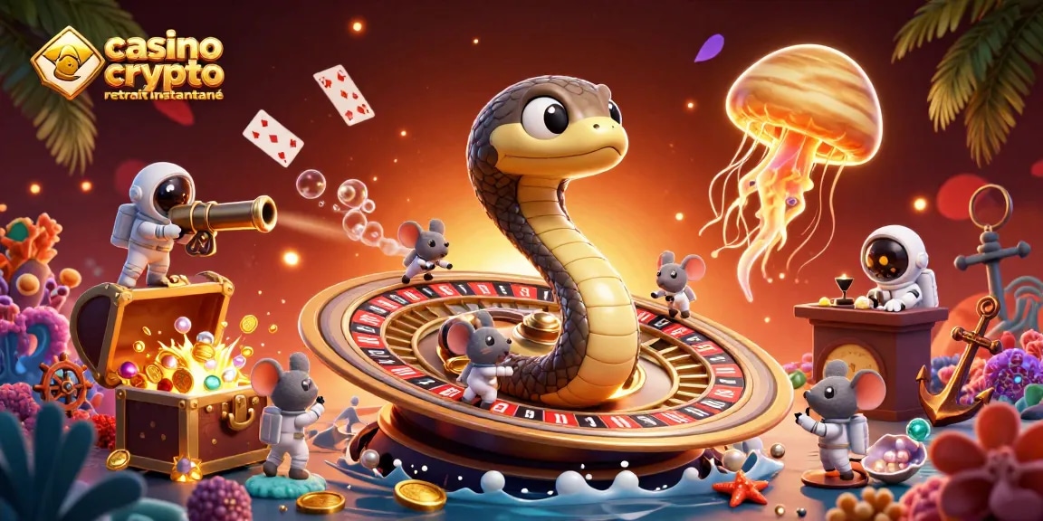 Jouer au casino crypto retrait instantané avec des gains rapides dans un univers coloré et animé.