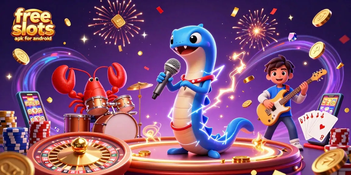 Experience excitement with free slots apk for android featuring underwater casino characters and dynamic elements.