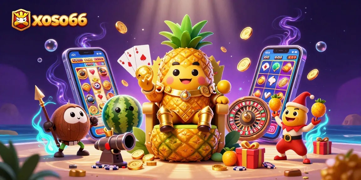Experience thrilling wins with xoso66 at a vibrant beach casino featuring unique 3D characters and games.