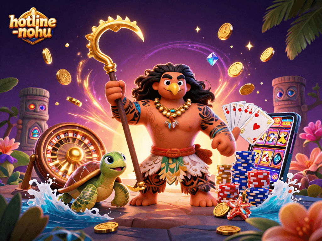 Experience thrilling victories in hotline-nohu with vibrant symbols and dynamic characters in a casino world.