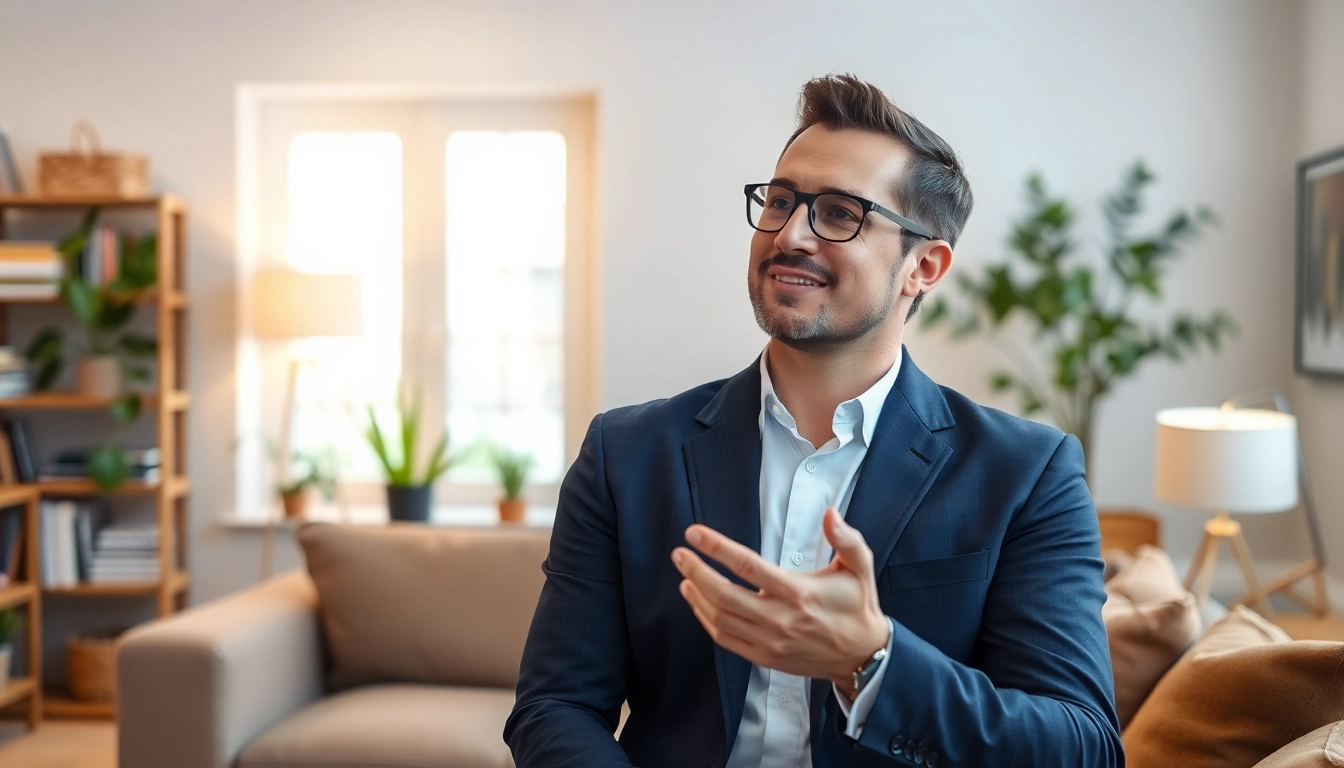 Ontdek het moderne leven van mannen met mannenvisie.nl: een man in een stijlvolle woning.