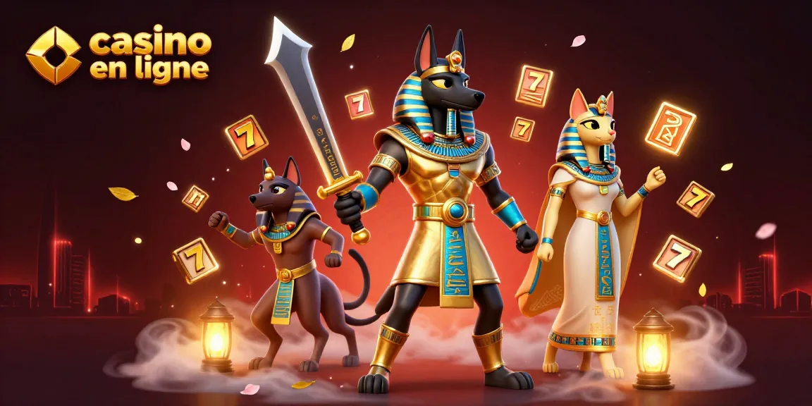Casino en ligne : Anubis et Bastet immergés dans un monde ludique de jeux de machines à sous.