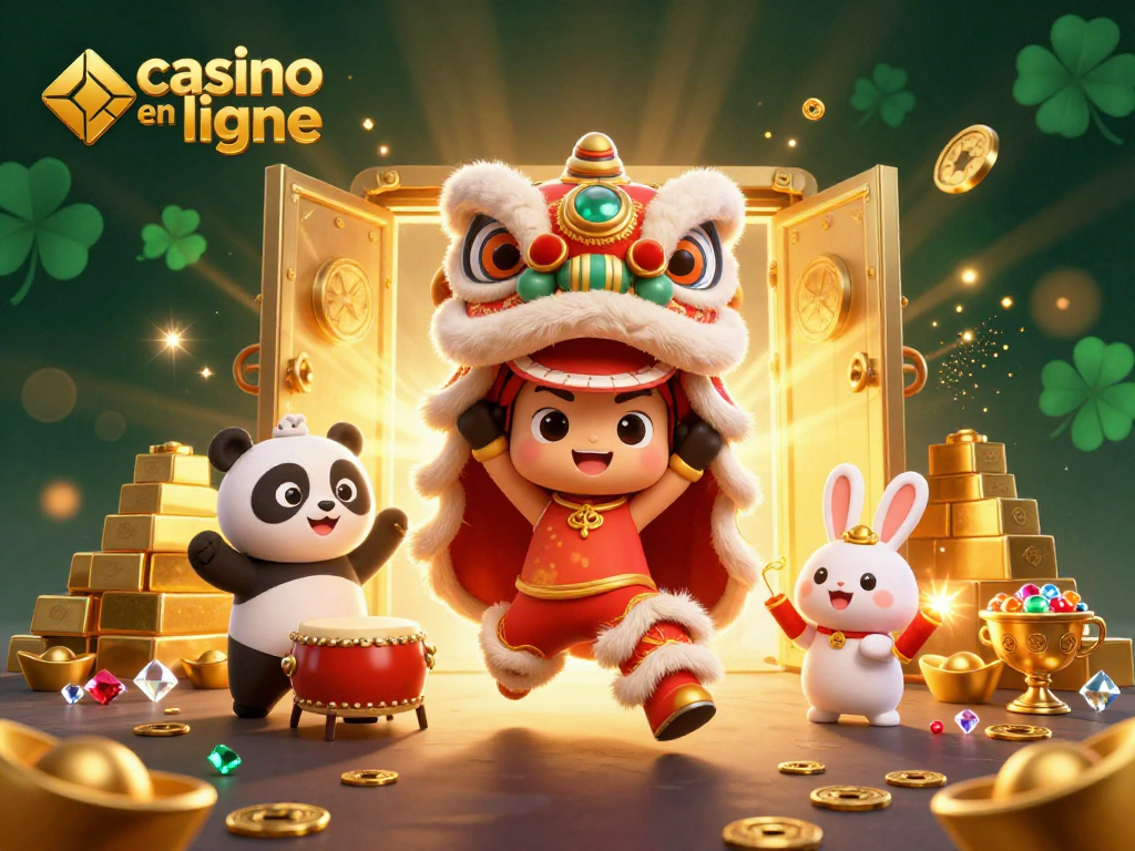 Découvrez l'expérience de jeu captivante d'un casino en ligne avec une illustration animée
