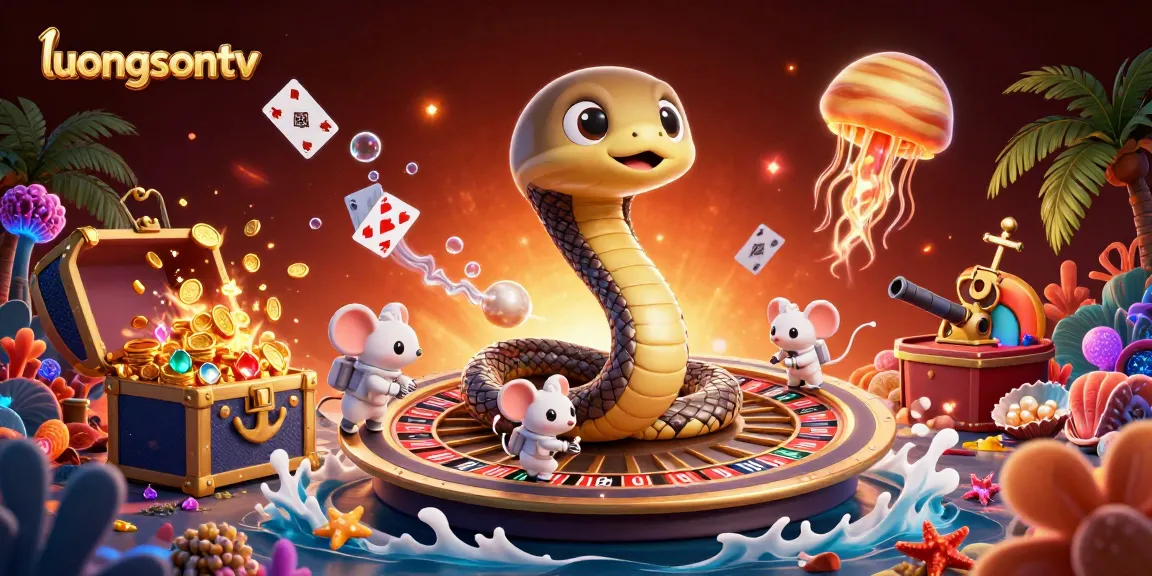 Experience thrilling action with luongsontv as astronaut mice place bets in an engaging cosmic casino.