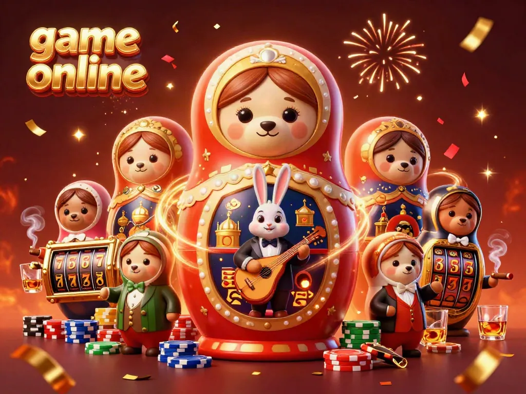 Experience thrilling game online action with vibrant casino elements and playful characters.