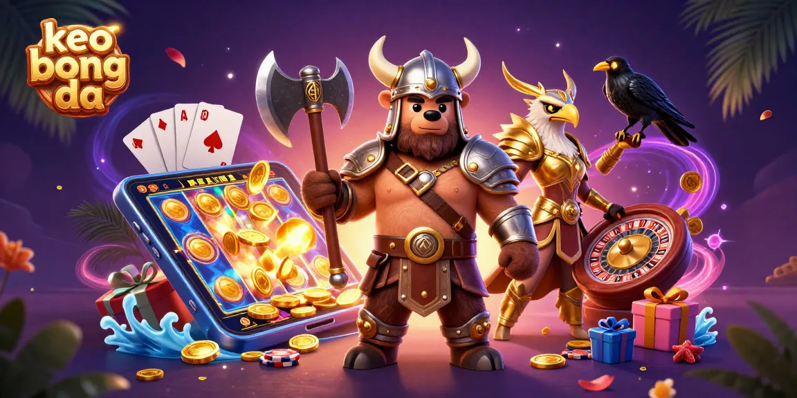 Engage with thrilling keo bong da action where Viking characters play dynamic casino games and win big rewards.