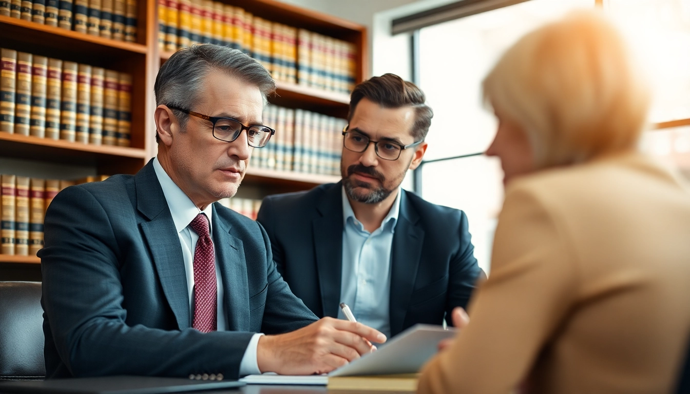 Consultation with an Alpharetta Personal Injury Lawyer in a professional office setting.