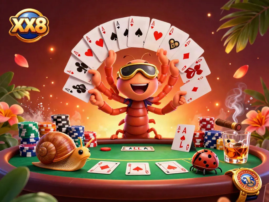 Experience thrilling gameplay at XX8 with a vibrant poker scene full of excitement and winning potential.