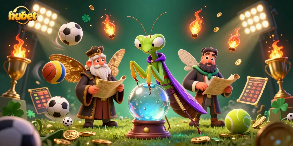 Engage with hubet's thrilling sports betting adventure featuring a vibrant 3D casino illustration.
