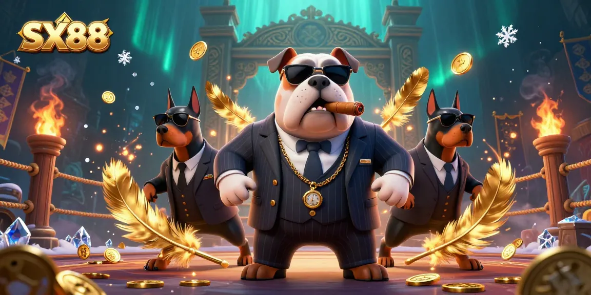 SX88 lets players join an energetic scene with a mafia bulldog and bodyguard Dobermans in a dynamic casino atmosphere.