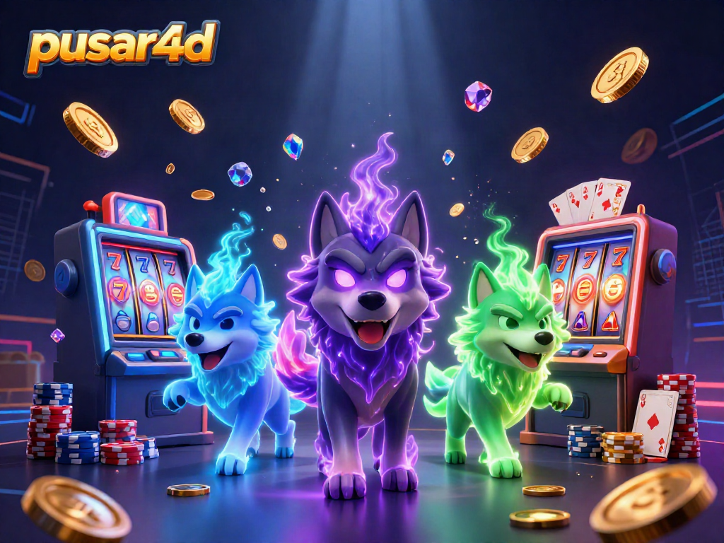 Experience thrilling gameplay with pusar4d in an animated scene showcasing vibrant casino elements.