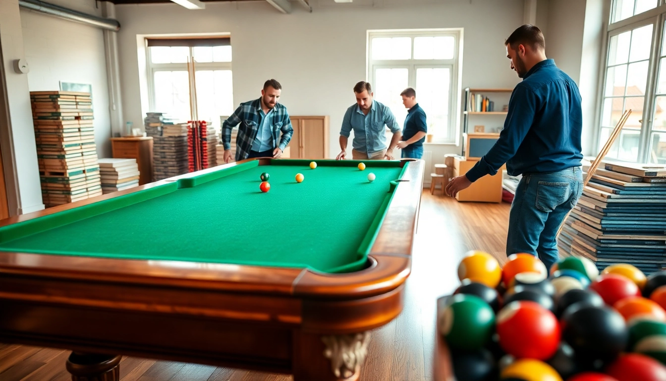 Efficient Pool Table Locating Service with professional movers ensuring safe relocation.