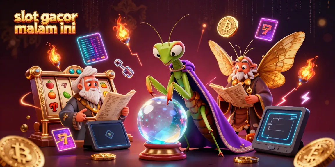 Visualisasi slot gacor malam ini dengan karakter unik di kasino yang megah dan modern.