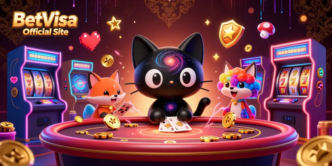 Experience the magic of betting at the BetVisa Official Site, with a cosmic casino filled with slot reels and treasures.