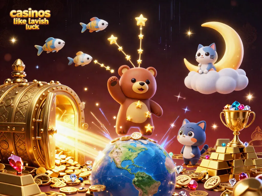 Experience fun gameplay in casinos like Lavish Luck with abundant treasures and vibrant characters