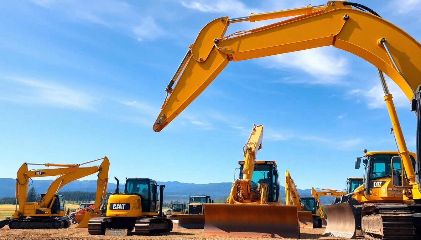 Kalispell equipment rental options displayed in a scenic construction setting.