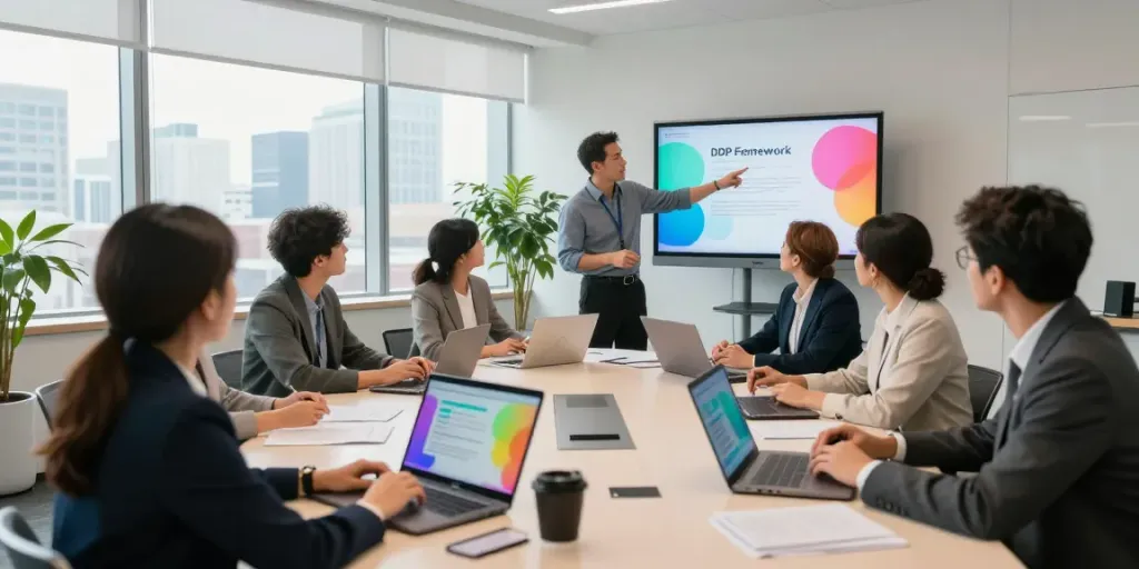 Engaged professionals in leadership development programs Connecticut during a dynamic strategy session.