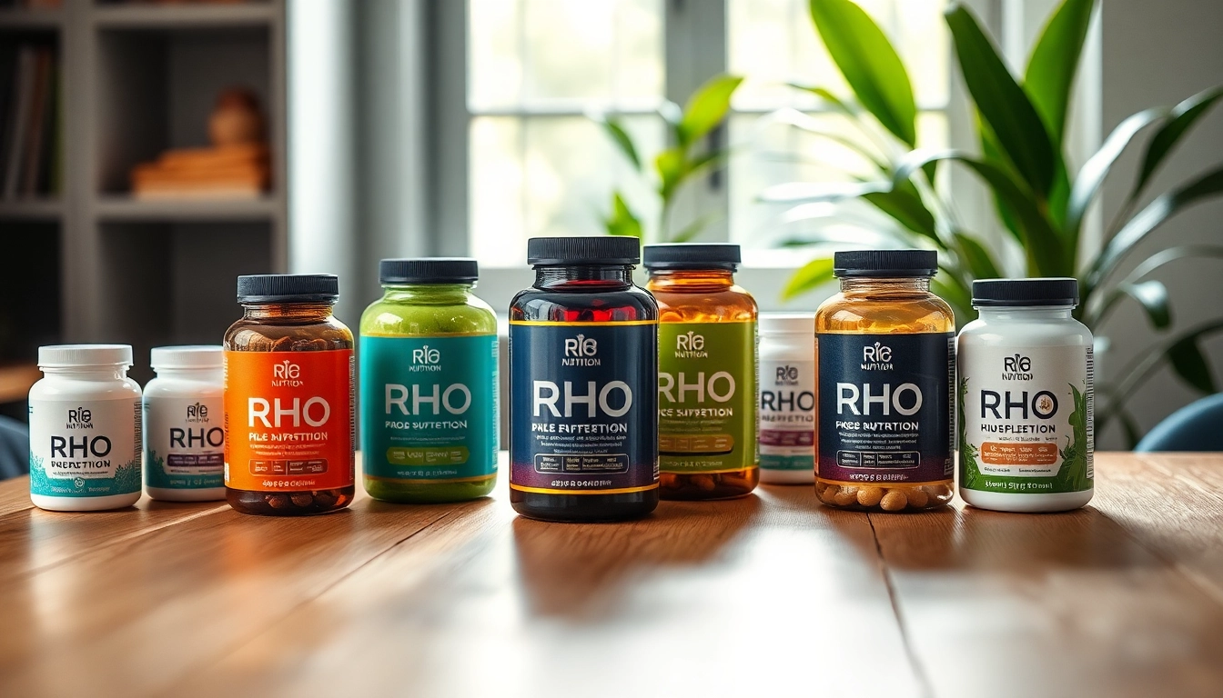 Enhance your health with rho nutrition reviews showcasing vibrant supplements on a wooden table.