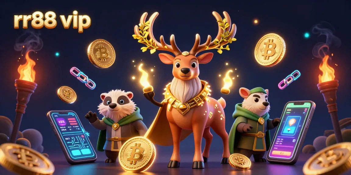 Experience the thrill of rr88 vip with 3D cartoon characters in a vibrant casino scene.