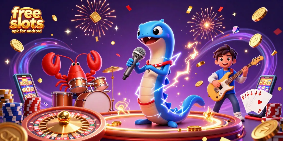 Experience excitement with free slots apk for android featuring underwater casino characters and dynamic elements.
