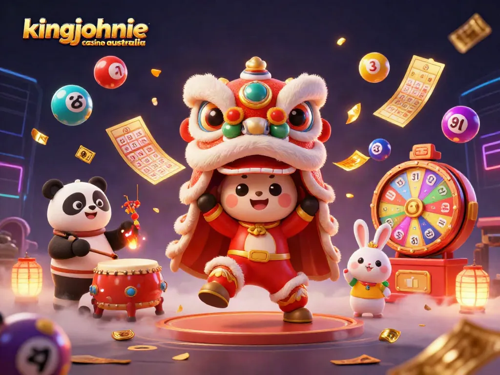 Experience the vibrant energy of kingjohnnie casino australia in a mesmerizing 3D scene filled with action.
