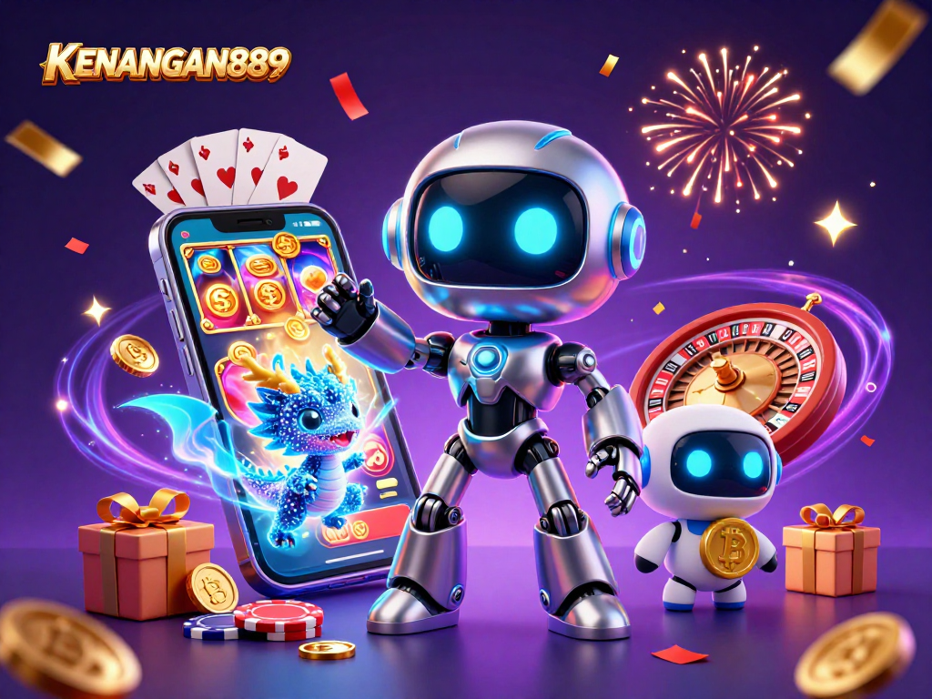 Engage with KENANGAN889's vibrant online gaming scene featuring slots and crypto elements.