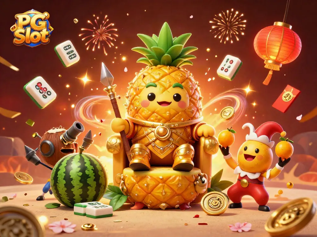 Engage with PG Slot through a vibrant 3D illustration of casino characters and elements, celebrating rich gaming culture.