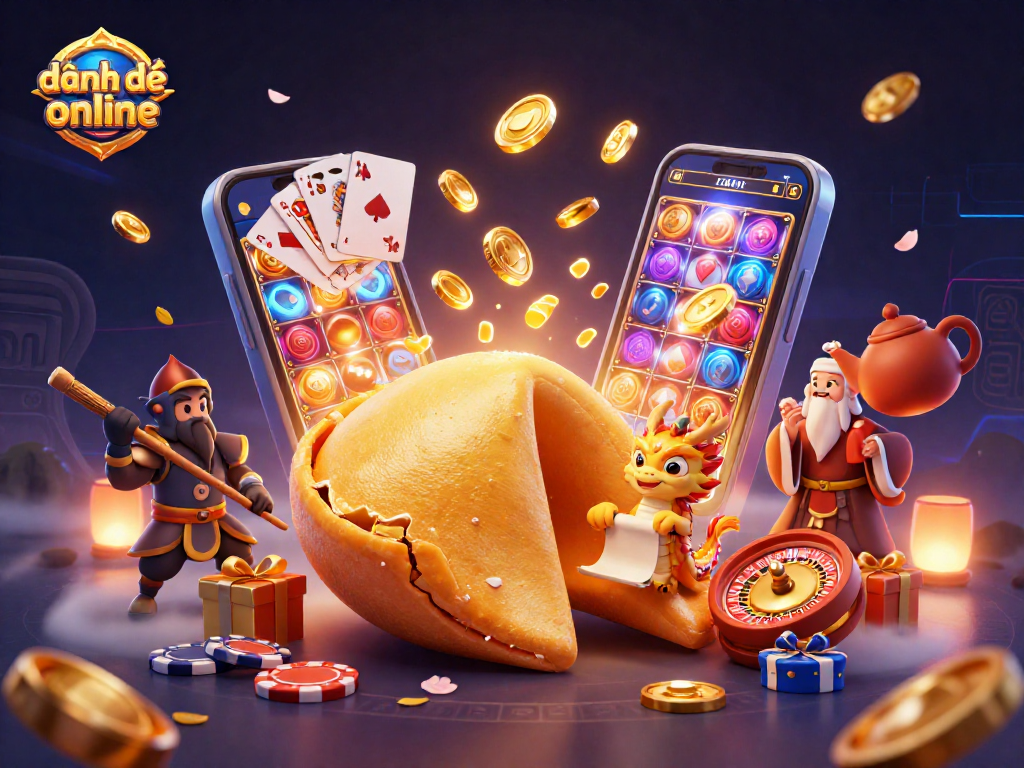 Experience the excitement of đánh đề online with a vibrant 3D casino scene full of fortune and fun.