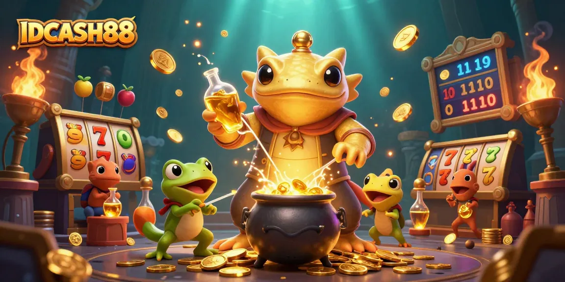 Experience thrilling gameplay at IDCASH88 with exciting slots and vibrant casino elements in action.