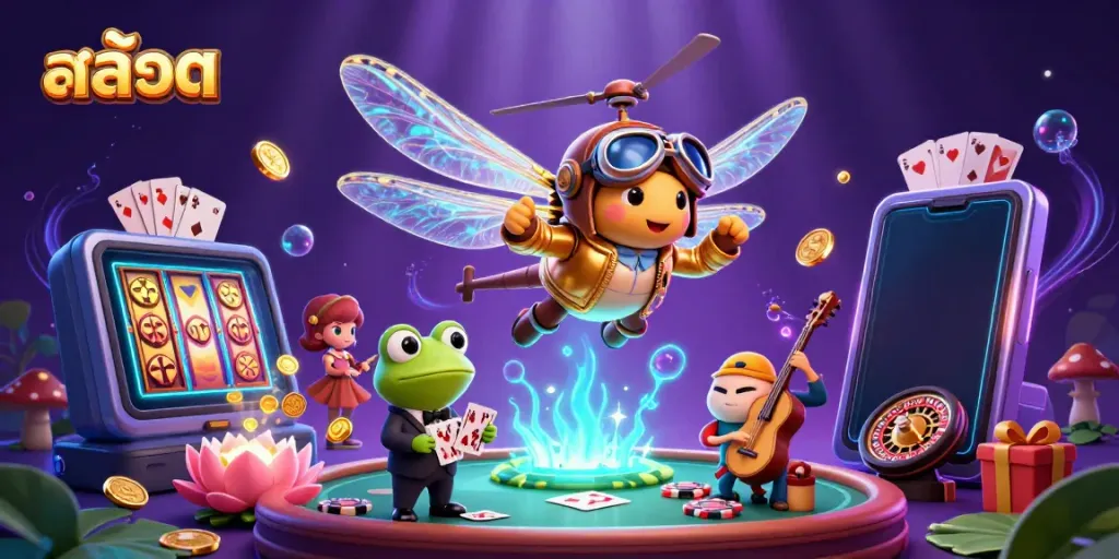 เล่นเกมสล็อต สล็อตจากคาสิโนลอยน้ำพร้อมดีลเลอร์และดนตรีสด