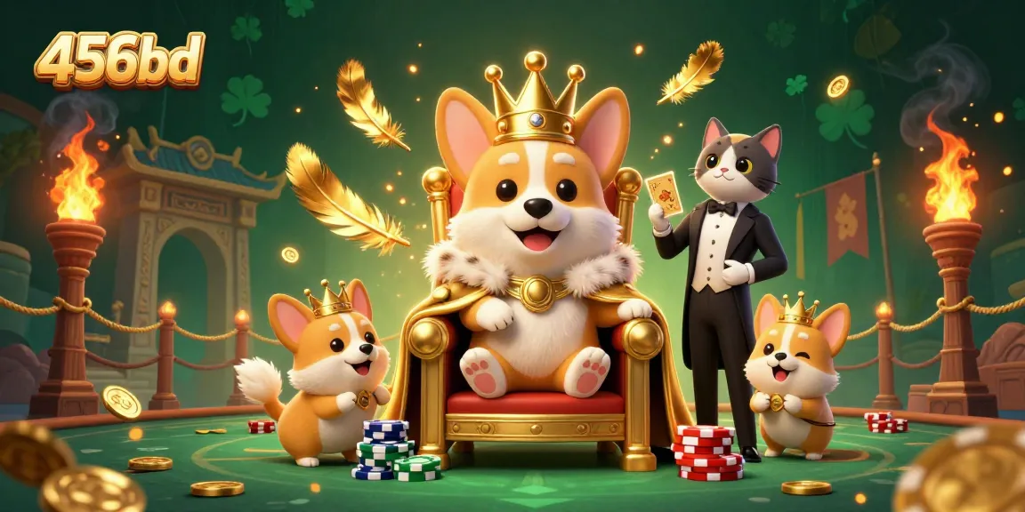 Experience the thrilling 456bd casino atmosphere with royal corgis and dynamic game elements.
