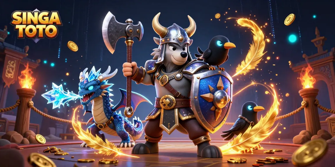 SINGA TOTO, temukan strategi menang dalam pesta kasino yang memukau dengan ilustrasi 3D yang memikat.