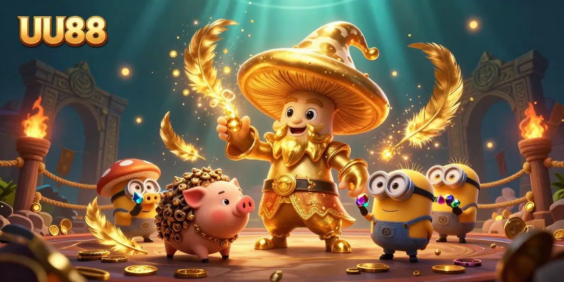 UU88 engages players with an exciting magical gold adventure featuring dynamic characters and rich gambling elements.